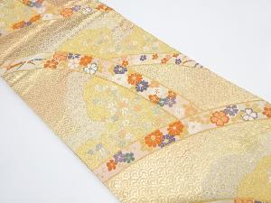 花に古典柄織り出し袋帯